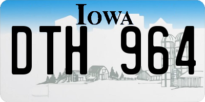 IA license plate DTH964
