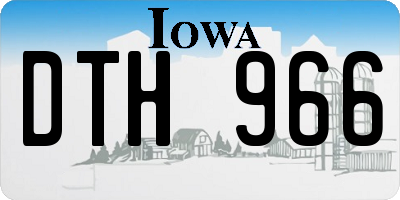 IA license plate DTH966