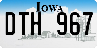 IA license plate DTH967
