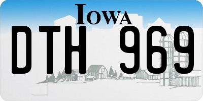 IA license plate DTH969