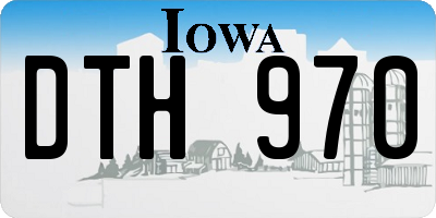 IA license plate DTH970
