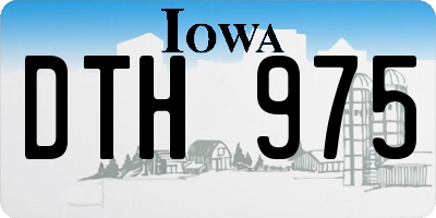 IA license plate DTH975