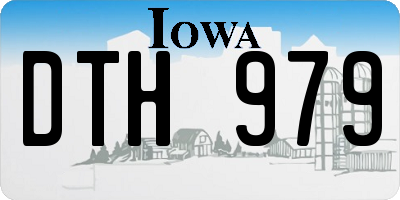 IA license plate DTH979