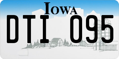 IA license plate DTI095