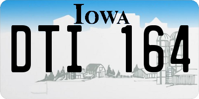 IA license plate DTI164
