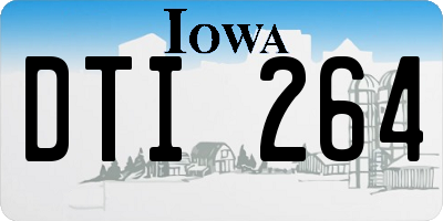 IA license plate DTI264