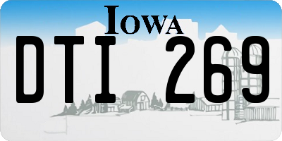 IA license plate DTI269