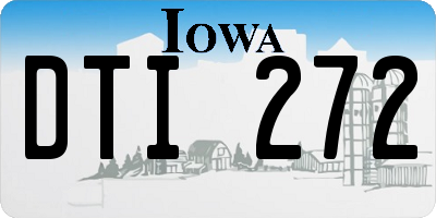 IA license plate DTI272