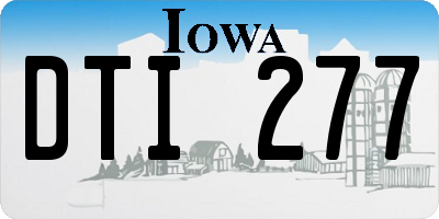 IA license plate DTI277