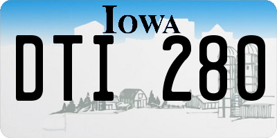 IA license plate DTI280