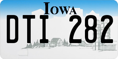 IA license plate DTI282