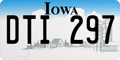 IA license plate DTI297