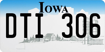 IA license plate DTI306