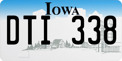 IA license plate DTI338