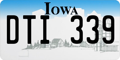 IA license plate DTI339