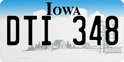 IA license plate DTI348