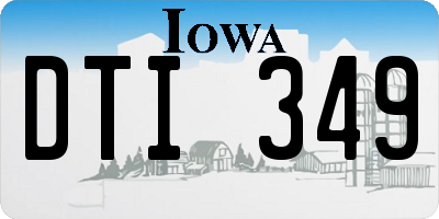 IA license plate DTI349