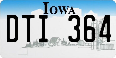 IA license plate DTI364