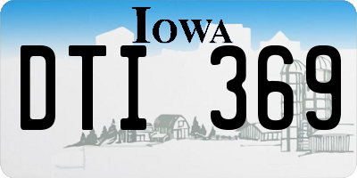 IA license plate DTI369