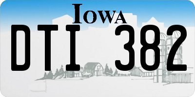 IA license plate DTI382