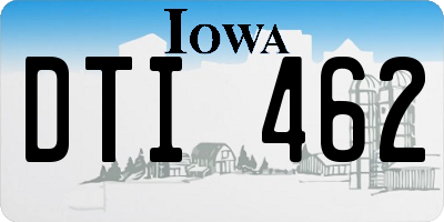 IA license plate DTI462