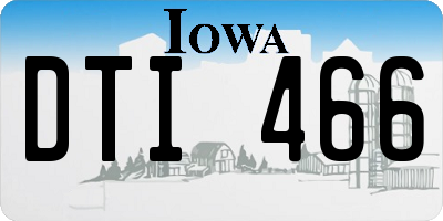 IA license plate DTI466