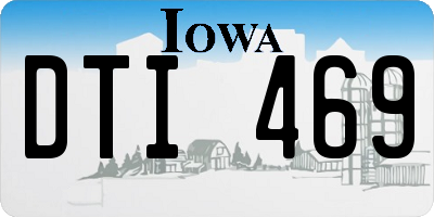 IA license plate DTI469