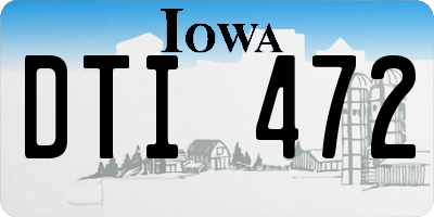 IA license plate DTI472