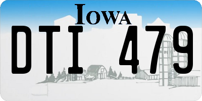 IA license plate DTI479