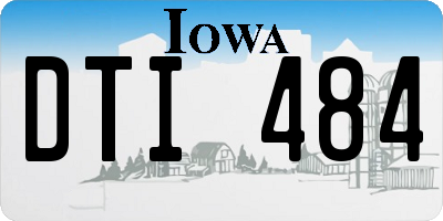 IA license plate DTI484