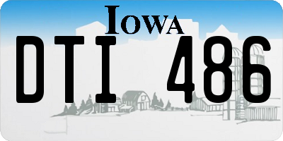 IA license plate DTI486