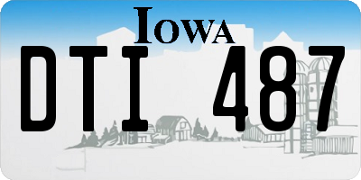 IA license plate DTI487