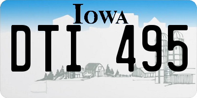 IA license plate DTI495