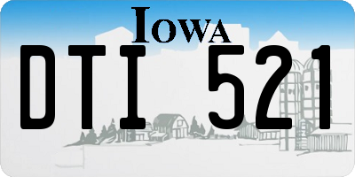 IA license plate DTI521