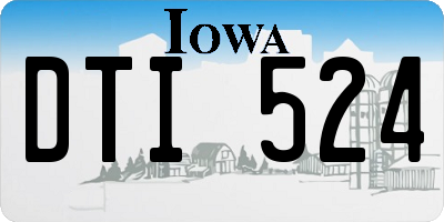 IA license plate DTI524