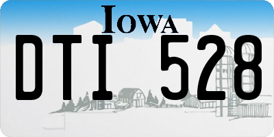 IA license plate DTI528