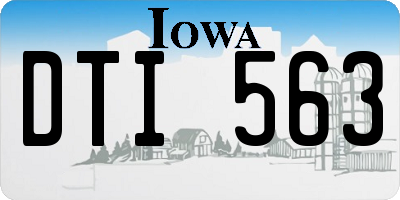 IA license plate DTI563