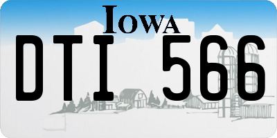 IA license plate DTI566