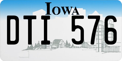 IA license plate DTI576