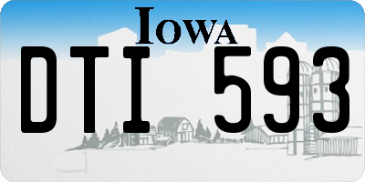IA license plate DTI593