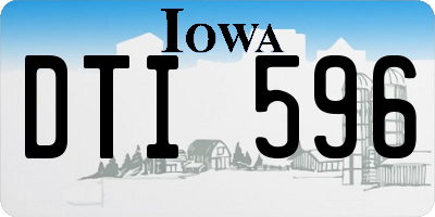 IA license plate DTI596
