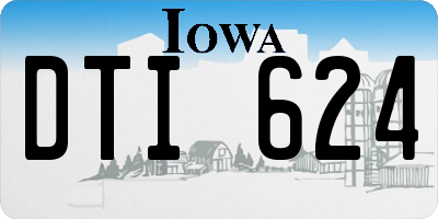 IA license plate DTI624