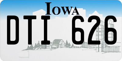 IA license plate DTI626