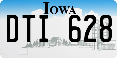 IA license plate DTI628