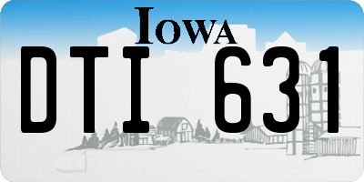 IA license plate DTI631