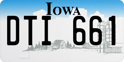 IA license plate DTI661