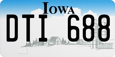IA license plate DTI688