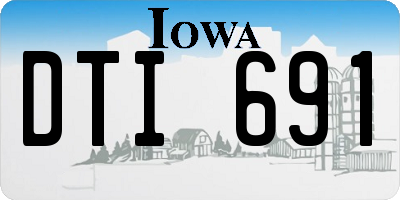 IA license plate DTI691