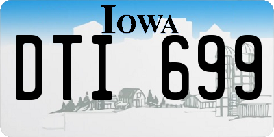 IA license plate DTI699