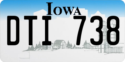 IA license plate DTI738
